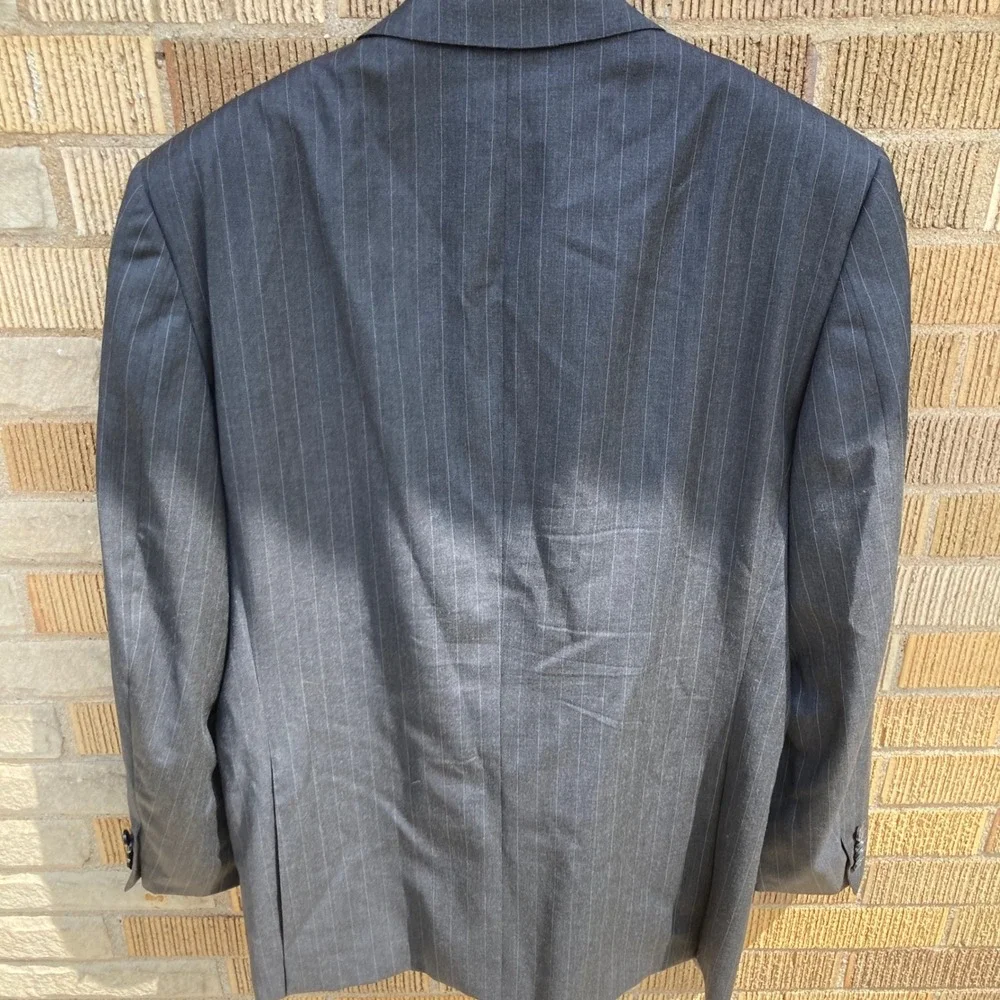 Ermenegildo Zegna Men's 50R (US 40R) Wool Pinstripe Blazer Sport Coat Swiss Made